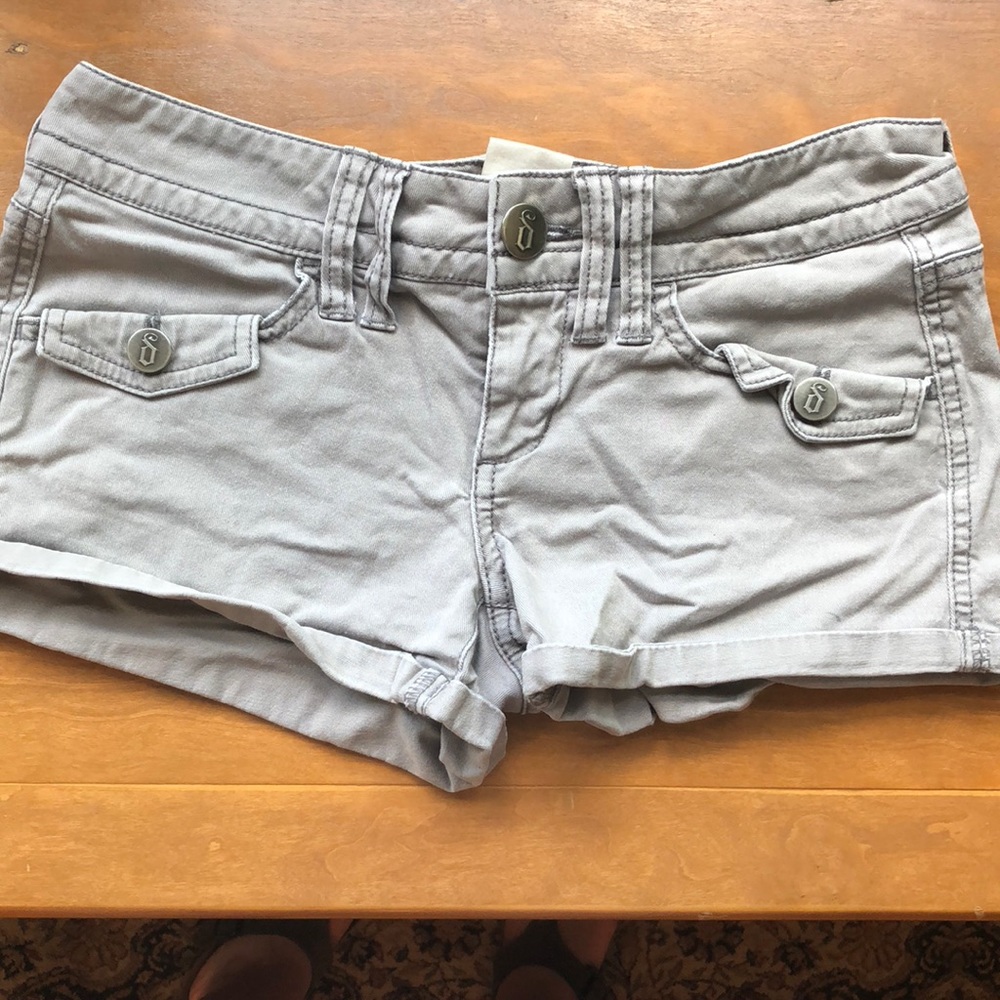 Tan Jean Shorts